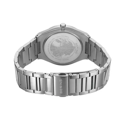 BERING CLASSIC POLISHED STEEL  MEN GRN