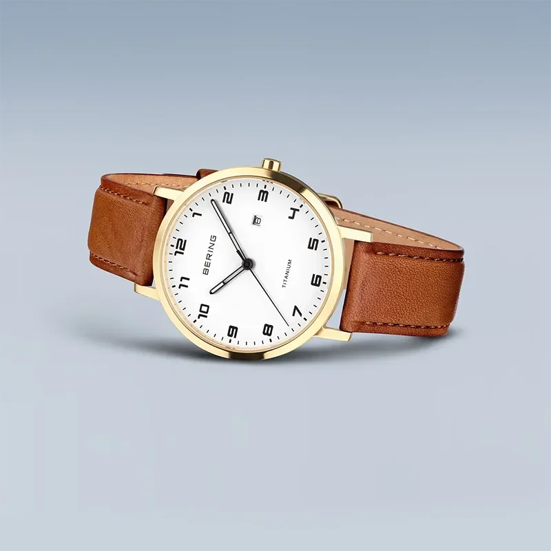 BERING  watch  titanium gold  18634+534