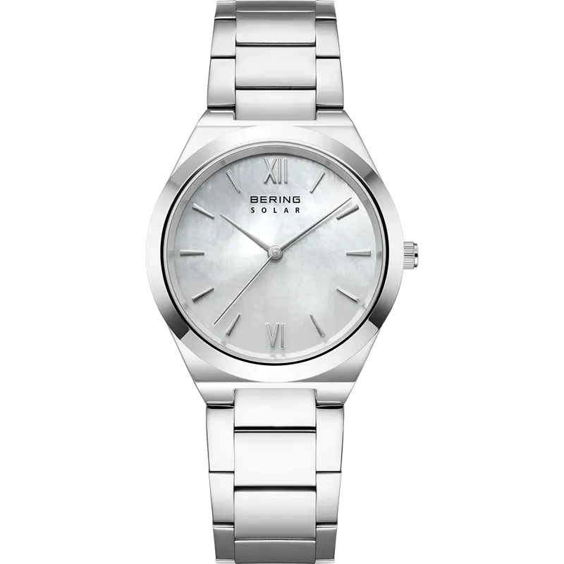 BERING LADY SOLAR SILVER MOP