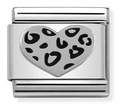 Nomination Composable Classic Länk Leopard Heart