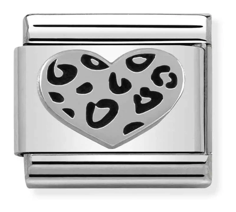Nomination Composable Classic Länk Leopard Heart