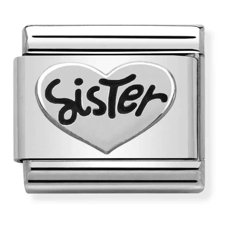 Nomination silver sister heart  330101_11