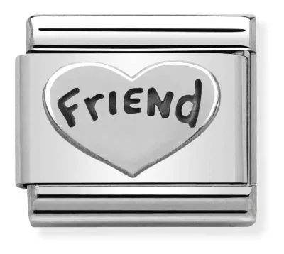 Nomination Composable Classic Vän Heart in Enamel