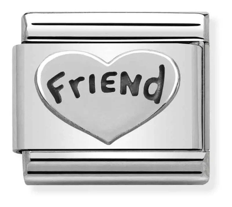 Nomination Composable Classic Vän Heart in Enamel