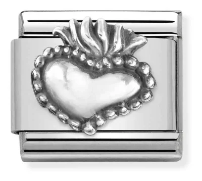 Nomination Composable Länk, Sacred Heart, sterling silver