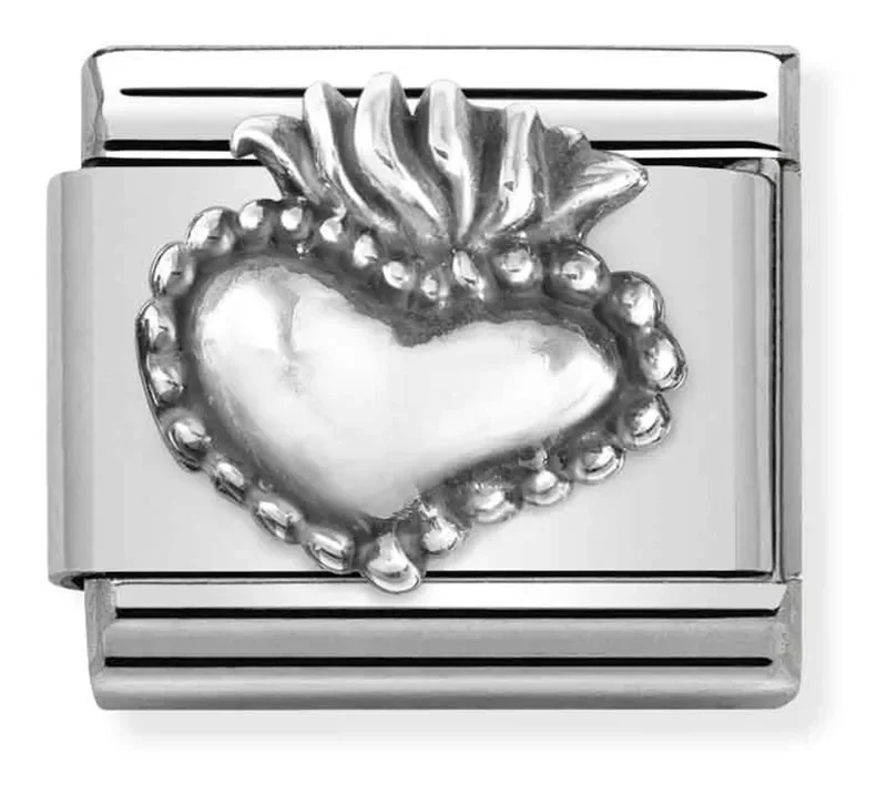 Nomination Composable Länk, Sacred Heart, sterling silver