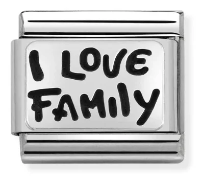 Nomination Composable Classic Länk Silver I Love Family