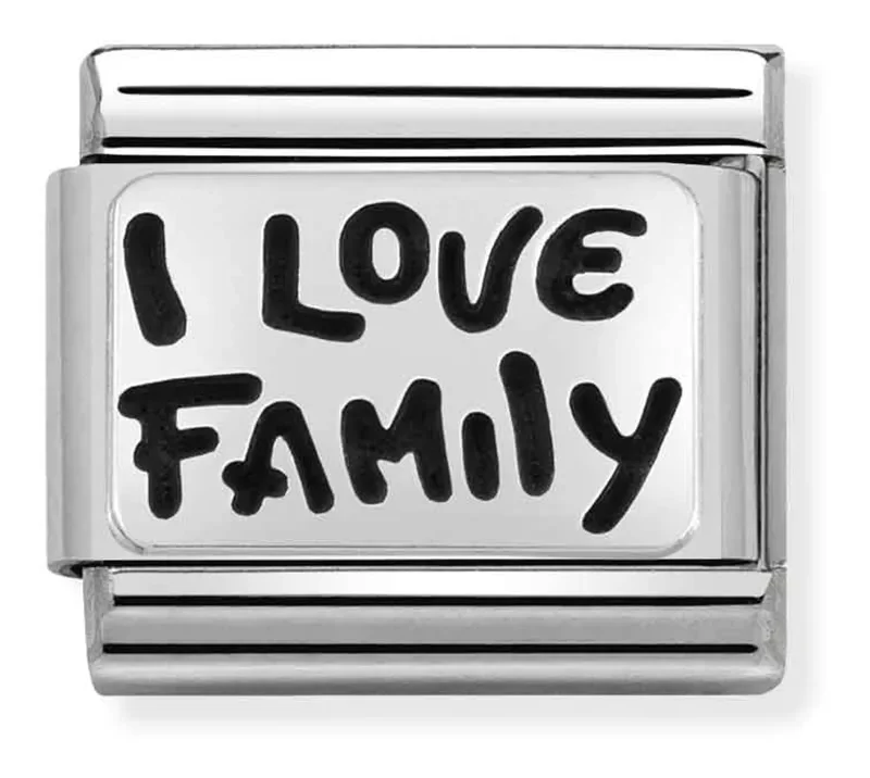 Nomination Composable Classic Länk Silver I Love Family