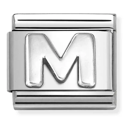NOMINATTION 330113_13 Letters M silver