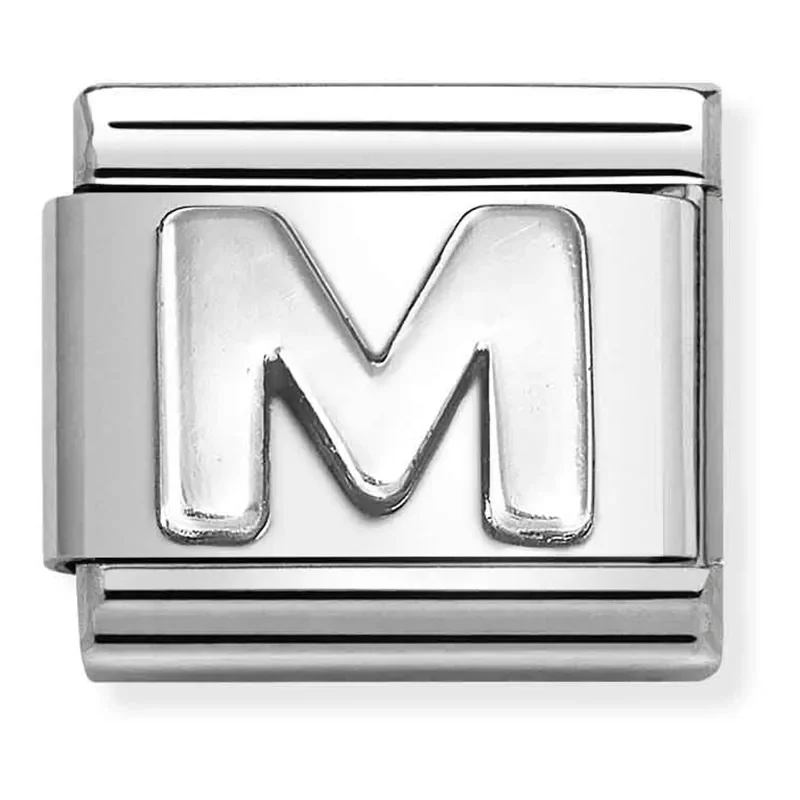 NOMINATTION 330113_13 Letters M silver
