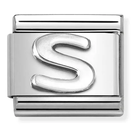 Nomination alphabet S silver zirconia 330113_19
