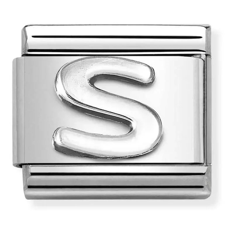 Nomination alphabet S silver zirconia 330113_19