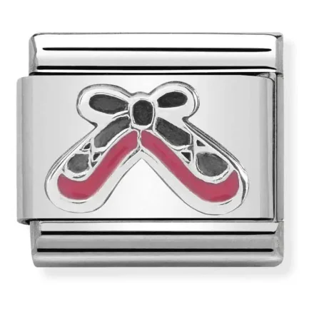 Nomination Composable Classic Rosa Dansskor L&auml;nk i Emalj