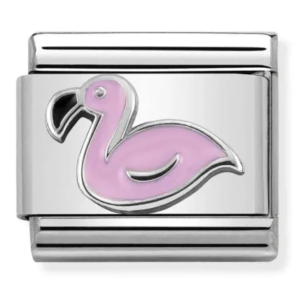 Nomination Composable Classic Pink Flamingo L&auml;nk