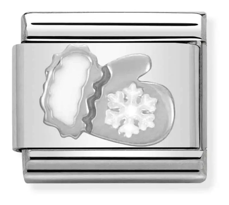 Nomination Composable Classic Länk Handske med Snöflinga i Silver