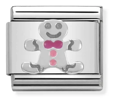 Nomination Composable Classic Länk Gingerbread Man in Emalj