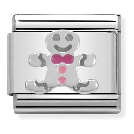 Nomination Composable Classic L&auml;nk Gingerbread Man in Emalj