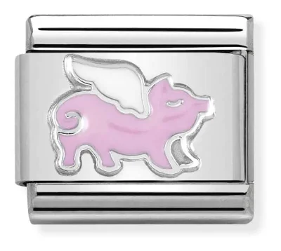 Nomination Composable Classic Länk Flying Pig