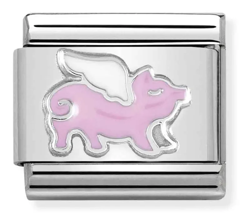 Nomination Composable Classic Länk Flying Pig