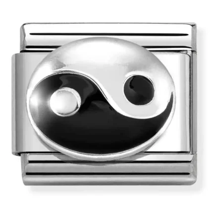 Nomination Composable Classic L&auml;nk, Tao, Black Enamel