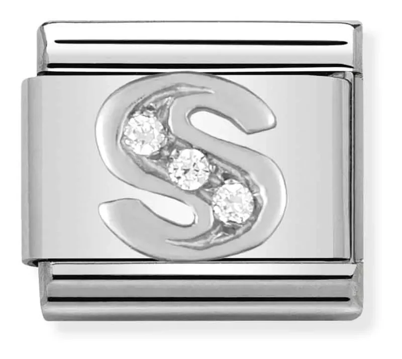 Nomination Länkbokstav S i silver och stenar