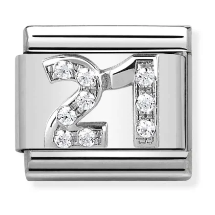 NOMINATION 33004_19 cubic zircona 30 silver