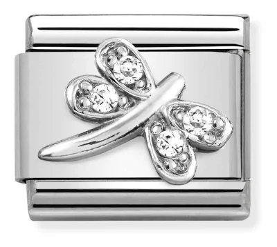 Nomination Composable Classic Länk, Dragonfly,Silver and CZ
