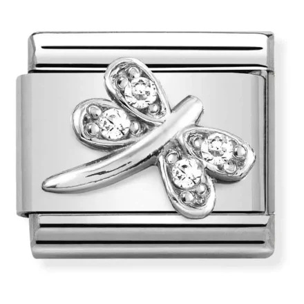 Nomination Composable Classic Länk, Dragonfly,Silver and CZ