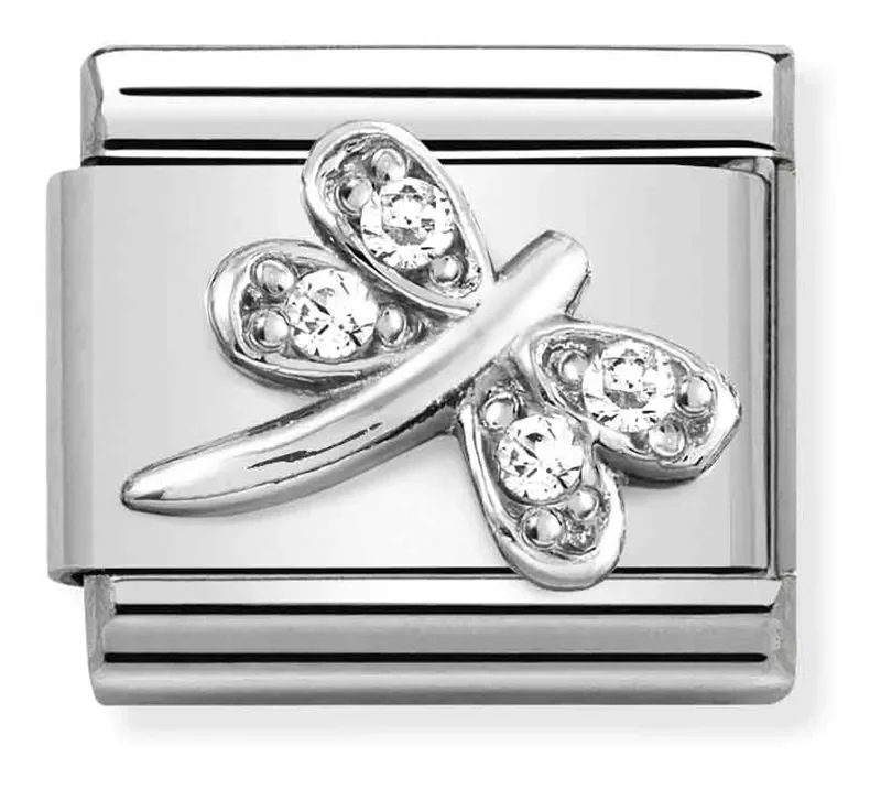 Nomination Composable Classic Länk, Dragonfly,Silver and CZ