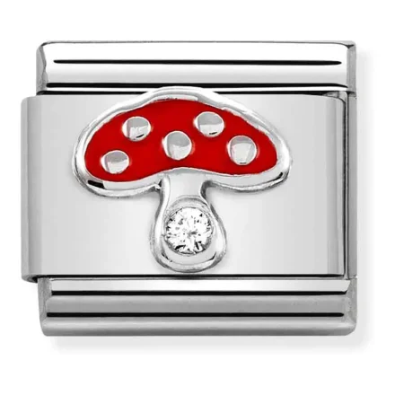 Nomination Composable Classic Länk, Silver Mushroom, CZ