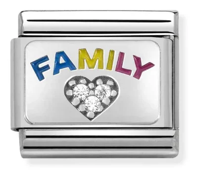 Nomination Composable Classic Länk FAMILY Zirconia Heart