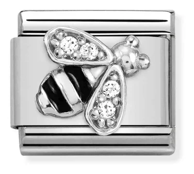 Nomination Composable Classic Länk, Silver Bee with CZ