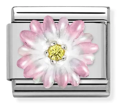 Nomination Composable Classic Länk, Pink Flower