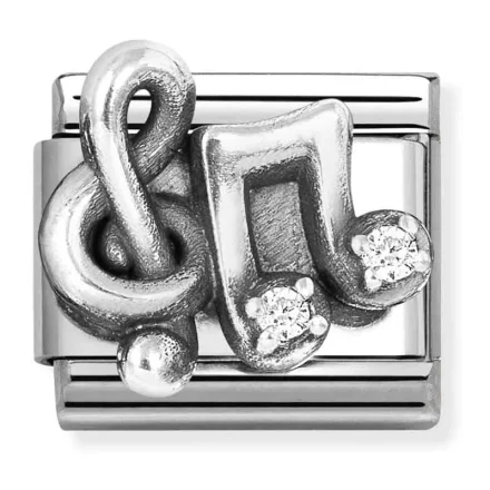 Nomination Composable Classic L&auml;nk, Treble Clef, Musiknoter, CZ