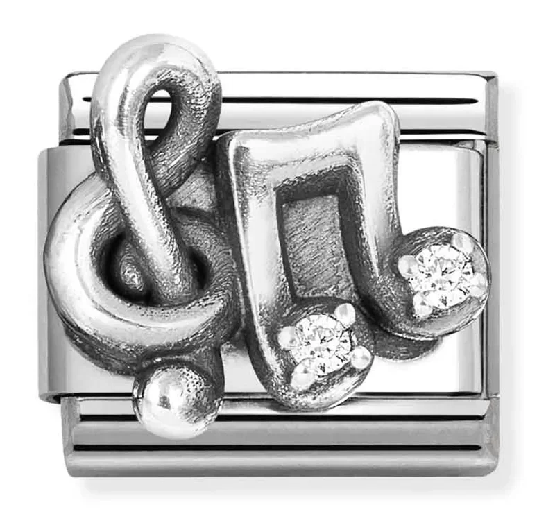 Nomination Composable Classic Länk, Treble Clef, Musiknoter, CZ
