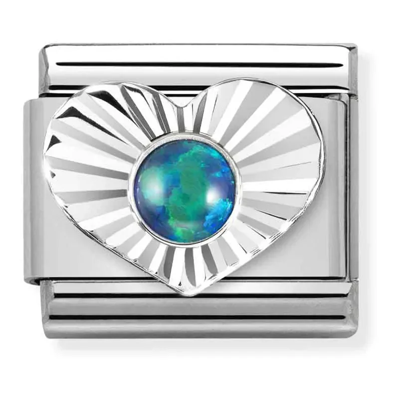 NOMINATION  Silver green opal stone  330508_26