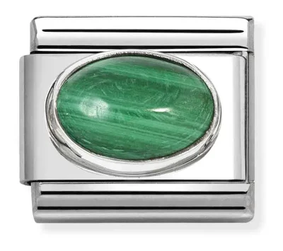 Nomination Composable Classic Länk, Malachite stone