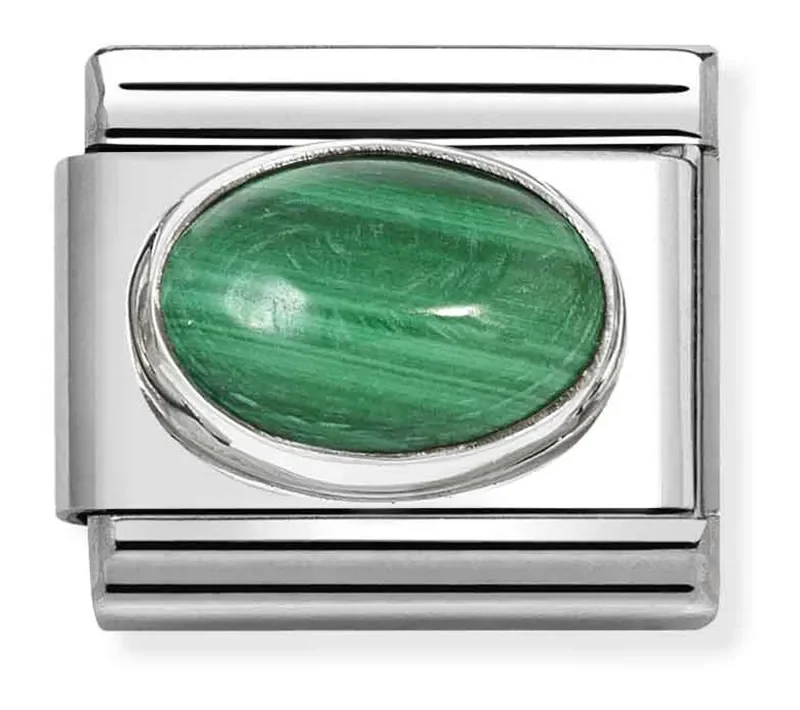 Nomination Composable Classic Länk, Malachite stone