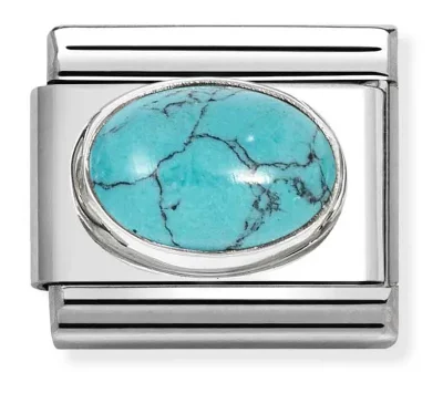 Nomination Composable Classic Länk, Veined Turquoise stone