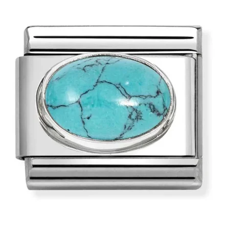 Nomination Composable Classic L&Scaron;nk, Veined Turquoise stone
