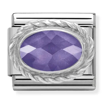 Nomination silver setting and dial Purple  330604_001