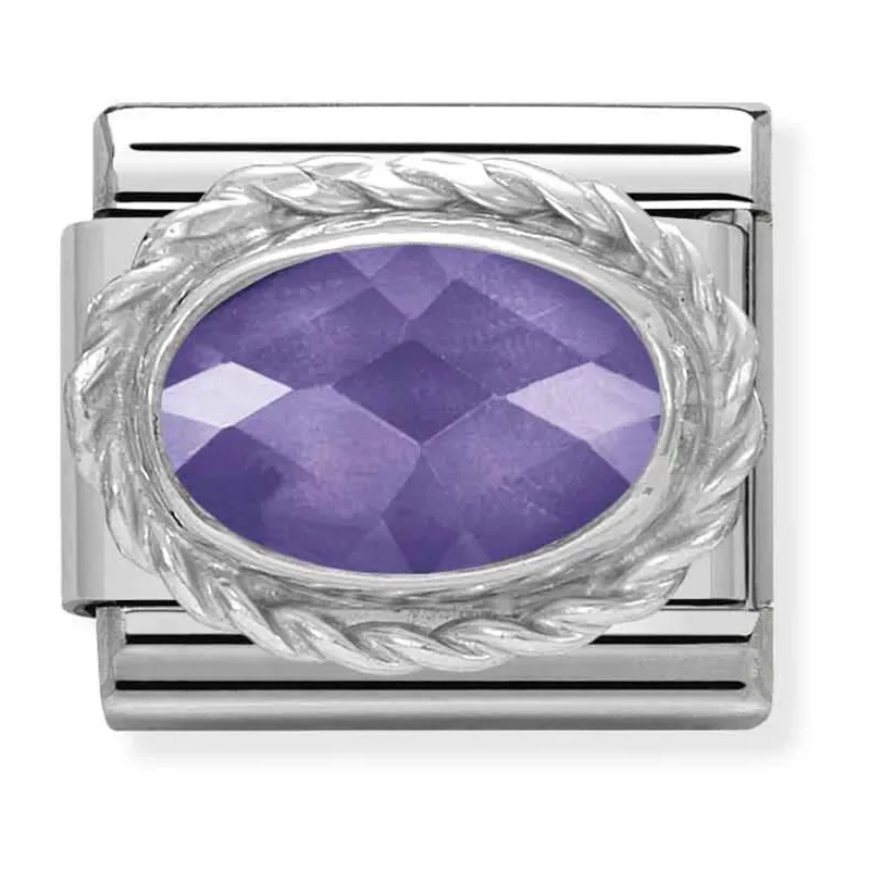 Nomination silver setting and dial Purple  330604_001