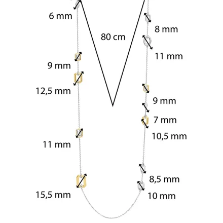 TI SENTO Milano Halsband 34028ZY