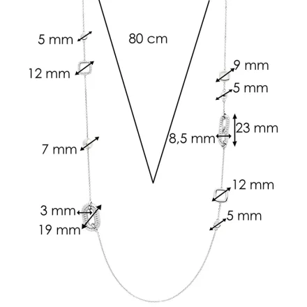 TI SENTO Milano Halsband 34045ZI