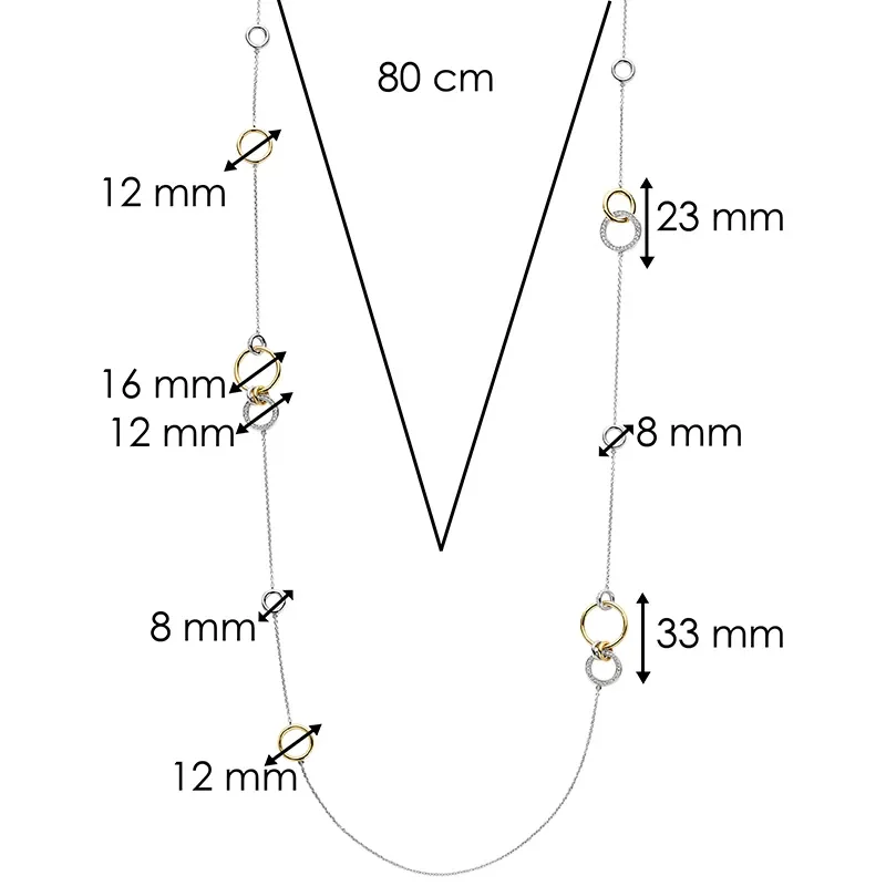 TI SENTO Milano Halsband 34060ZY