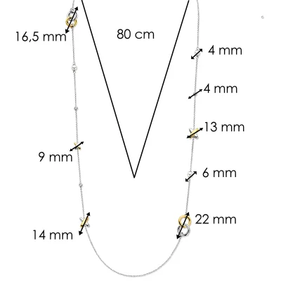 TI SENTO Milano Halsband 34061ZY