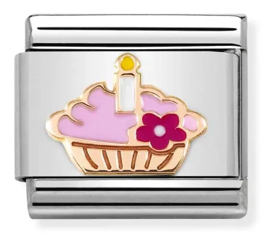 Nomination Composable Classic Länk Cake with Candle