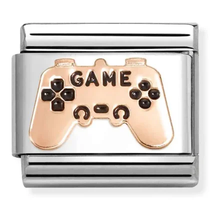 Nominatyion 430202_26 9 k gold rose gold black controller