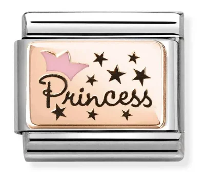Nomination Composable Classic Länk, PRINCESS, Pink Crown