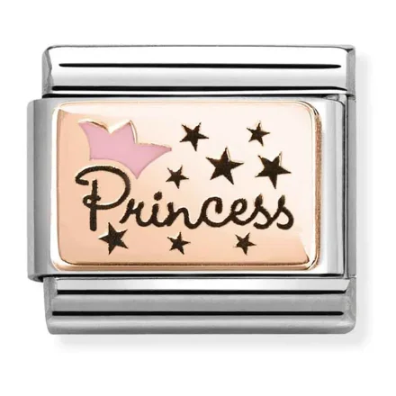 Nomination Composable Classic L&auml;nk, PRINCESS, Pink Crown